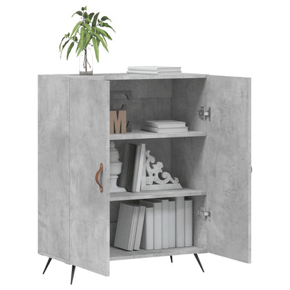 Buffet gris béton 69,5x34x90 cm en bois