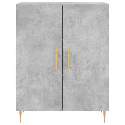 Aparador hormigón gris 69,5x34x90 cm de madera