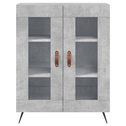 Buffet gris béton 69,5x34x90 cm en bois