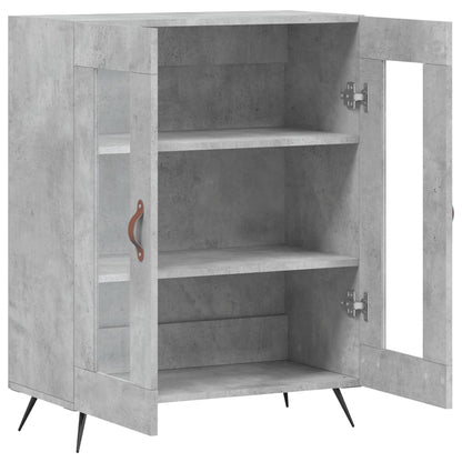 Buffet gris béton 69,5x34x90 cm en bois