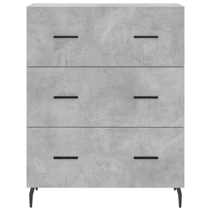 Buffet gris béton 69,5x34x90 cm en bois