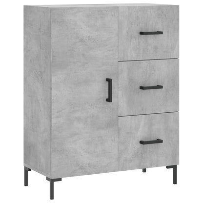 Buffet gris béton 69,5x34x90 cm en bois