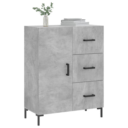 Buffet gris béton 69,5x34x90 cm en bois