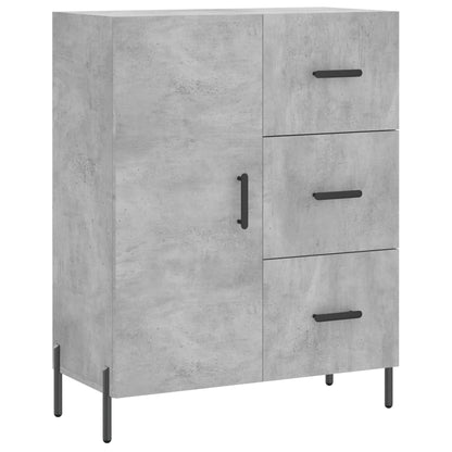 Buffet gris béton 69,5x34x90 cm en bois