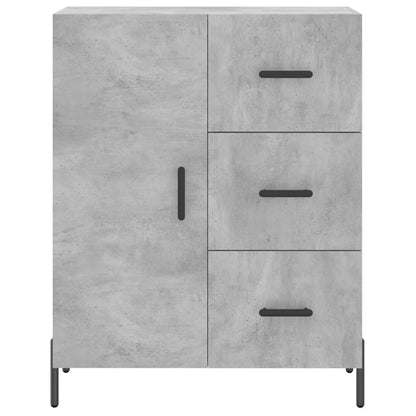 Buffet gris béton 69,5x34x90 cm en bois