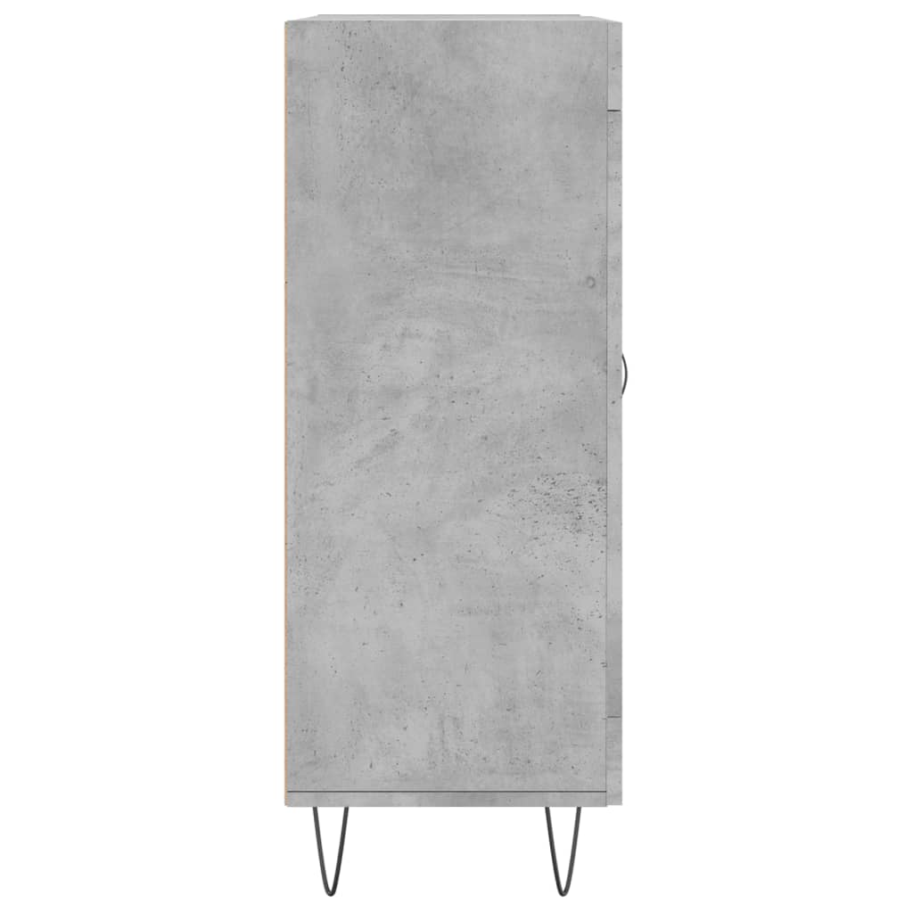 Buffet gris béton 69,5x34x90 cm en bois