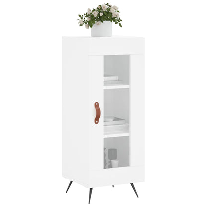 Buffet blanc brillant 34,5x34x90 cm en bois