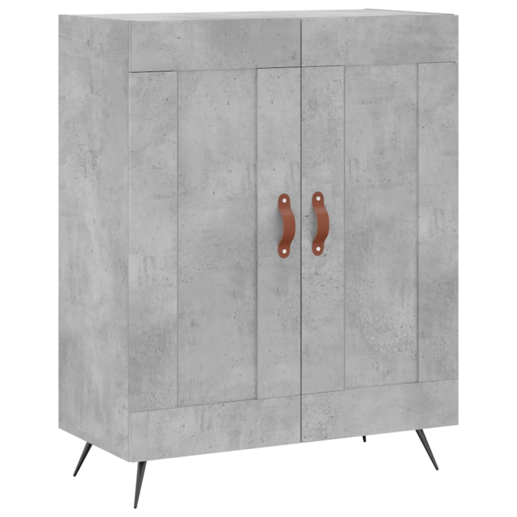 Buffet gris béton 69,5x34x90 cm en bois