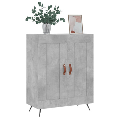 Buffet gris béton 69,5x34x90 cm en bois