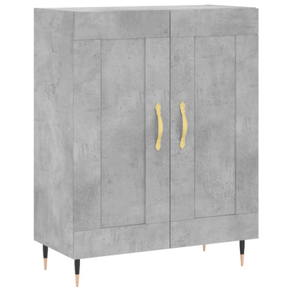 Buffet gris béton 69,5x34x90 cm en bois