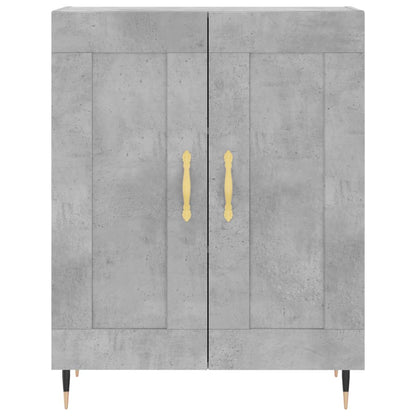 Buffet gris béton 69,5x34x90 cm en bois