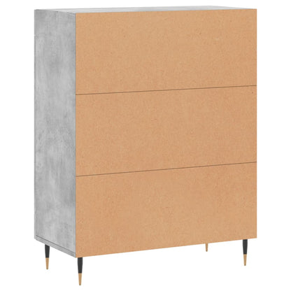 Buffet gris béton 69,5x34x90 cm en bois