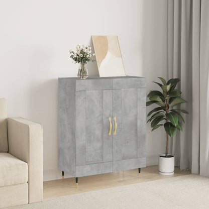 Buffet gris béton 69,5x34x90 cm en bois