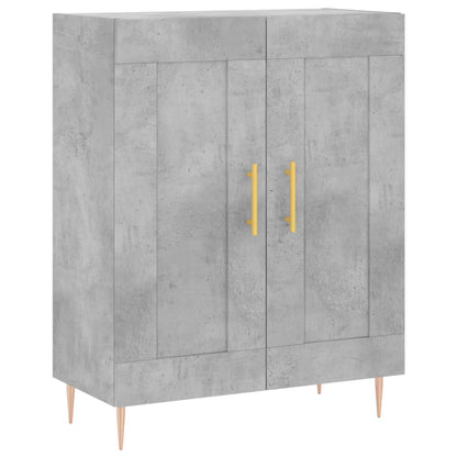 Buffet gris béton 69,5x34x90 cm en bois