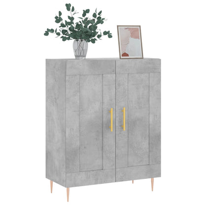 Buffet gris béton 69,5x34x90 cm en bois