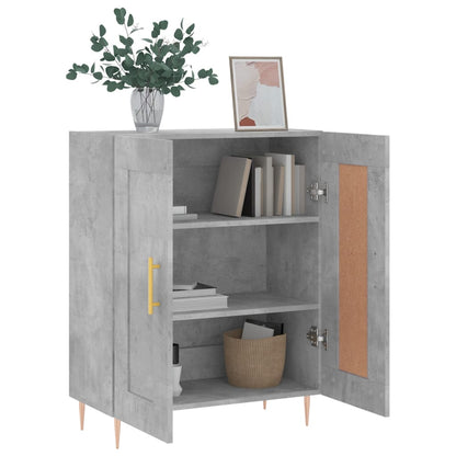 Buffet gris béton 69,5x34x90 cm en bois