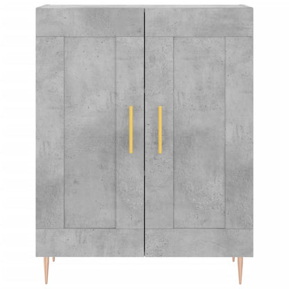 Buffet gris béton 69,5x34x90 cm en bois