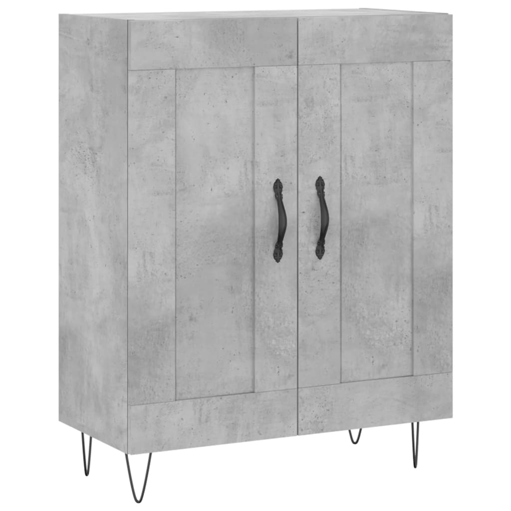 Sideboard Betongrau 69,5x34x90 cm Holzwerkstoff