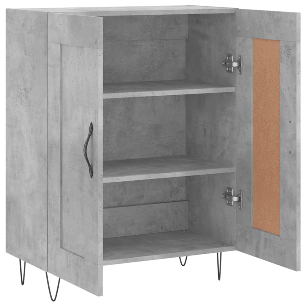 Sideboard Betongrau 69,5x34x90 cm Holzwerkstoff