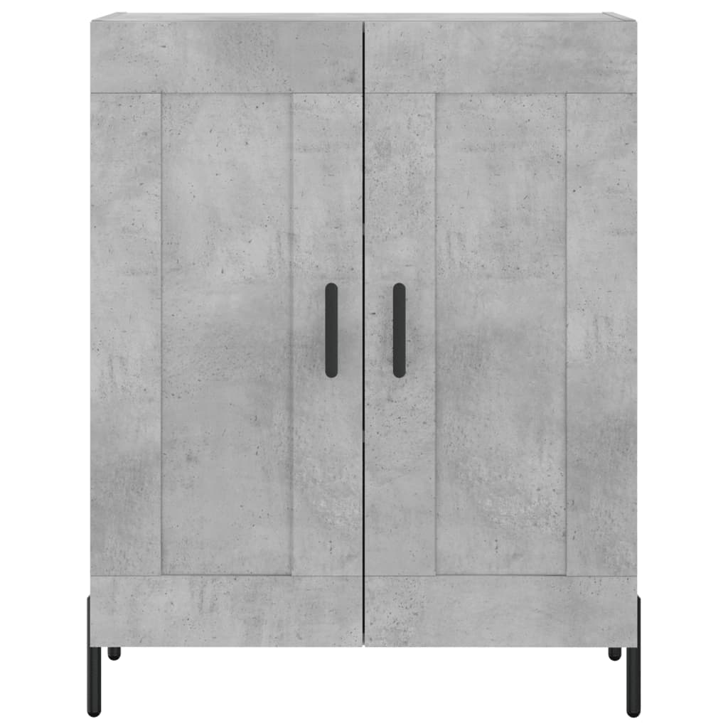 Buffet gris béton 69,5x34x90 cm en bois