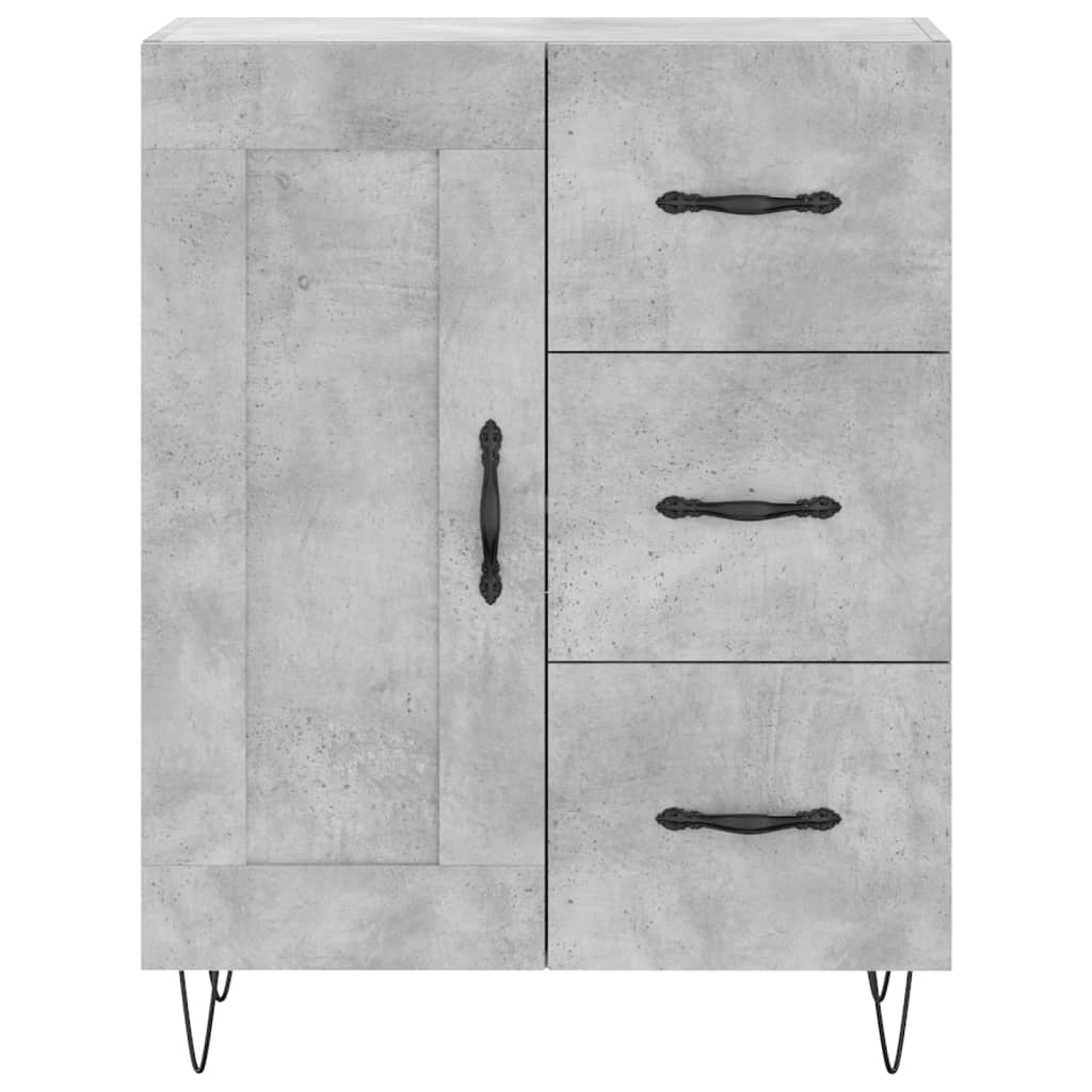 Sideboard Betongrau 69,5x34x90 cm Holzwerkstoff