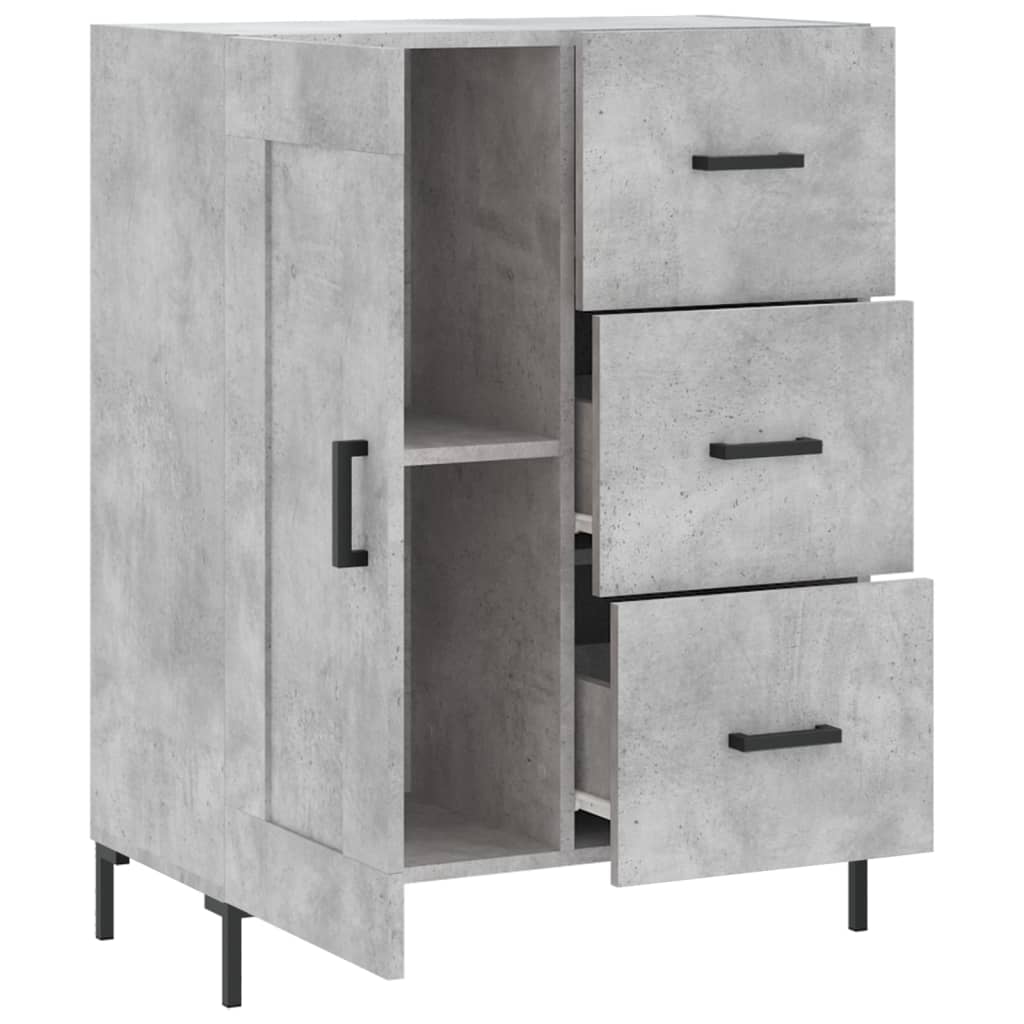 Sideboard Betongrau 69,5x34x90 cm Holzwerkstoff