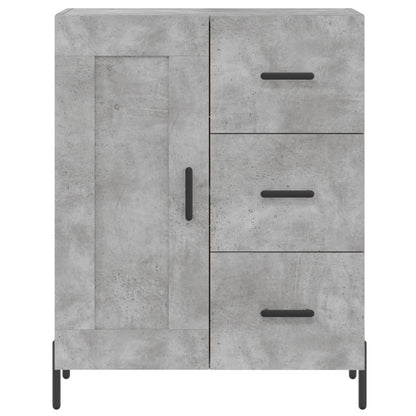 Buffet gris béton 69,5x34x90 cm en bois