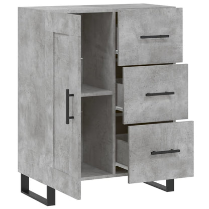 Sideboard Betongrau 69,5x34x90 cm Holzwerkstoff