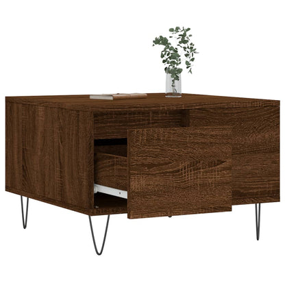 Couchtisch Braun Eichen-Optik 55x55x36,5 cm Holzwerkstoff