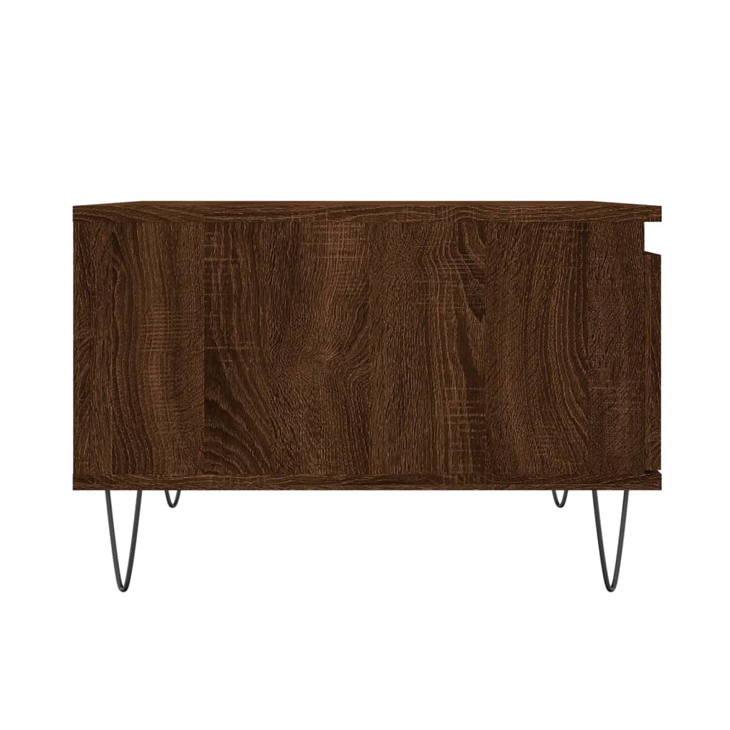 Couchtisch Braun Eichen-Optik 55x55x36,5 cm Holzwerkstoff