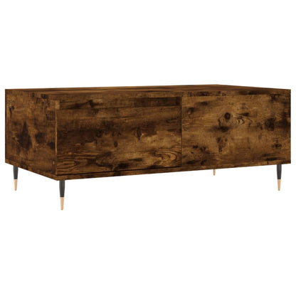 Table basse chêne fumé 90x50x36,5 cm en bois