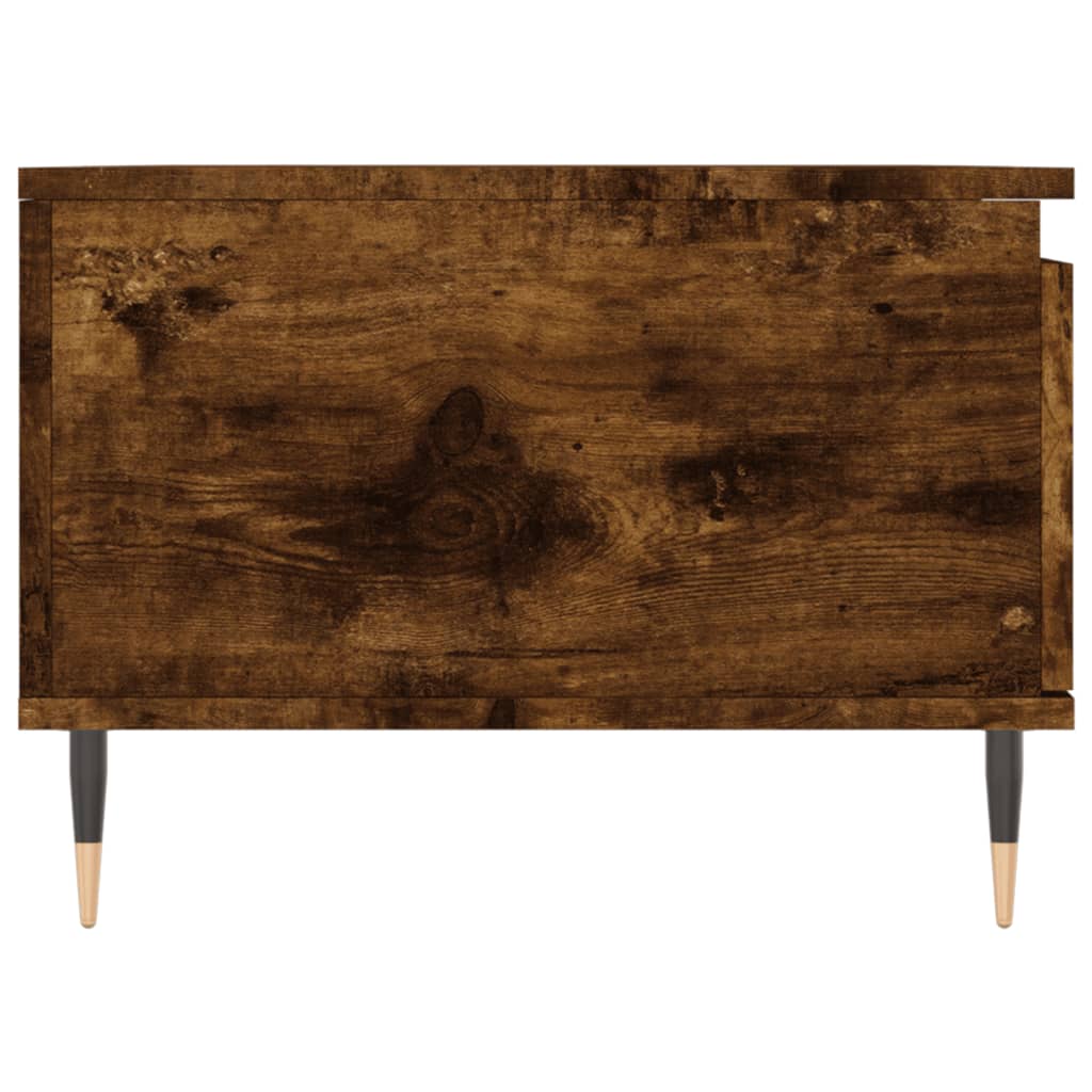 Table basse chêne fumé 90x50x36,5 cm en bois