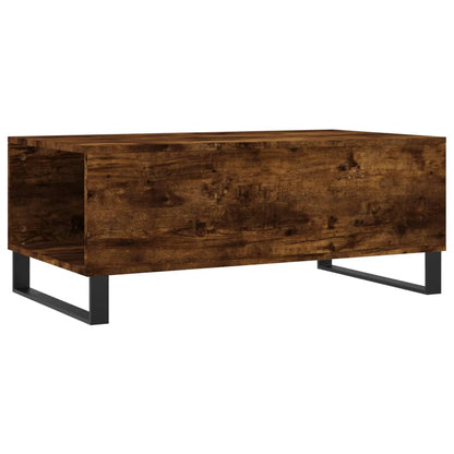 Table basse chêne fumé 90x50x36,5 cm en bois