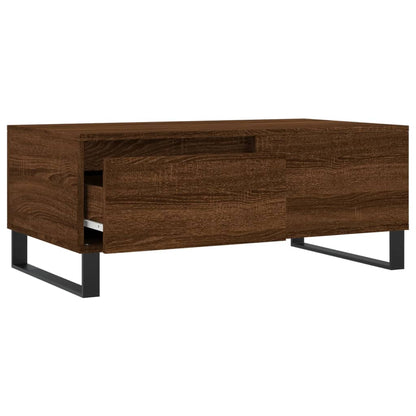 Couchtisch Braun Eichen-Optik 90x50x36,5 cm Holzwerkstoff