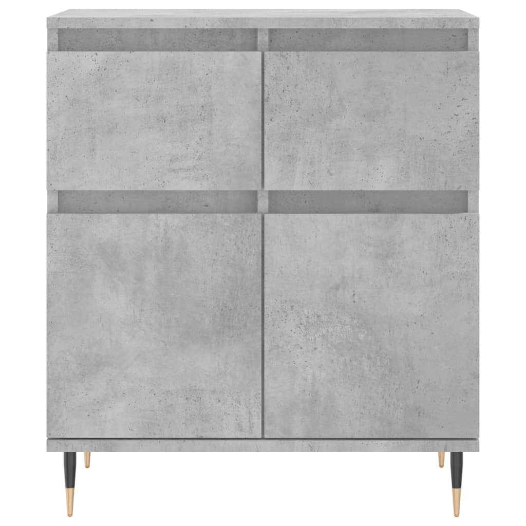 Buffet gris béton 60x35x70 cm en bois