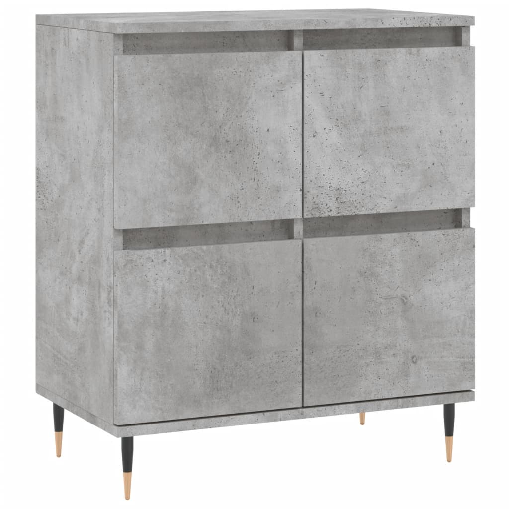 Buffet gris béton 60x35x70 cm en bois