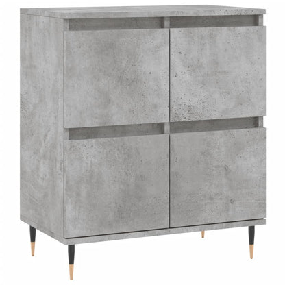 Buffet gris béton 60x35x70 cm en bois