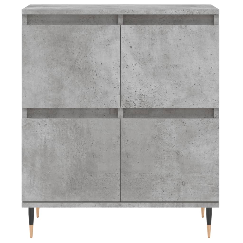 Buffet gris béton 60x35x70 cm en bois