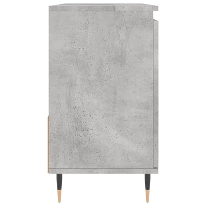 Meuble de salle de bain gris béton 65x33x60 cm en bois