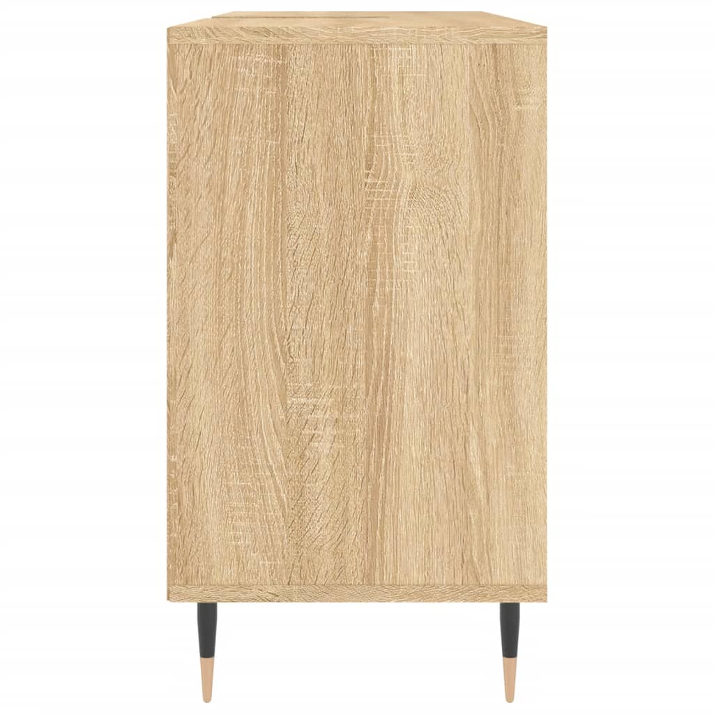 Meuble de salle de bain chêne Sonoma 80x33x60 cm matériau bois