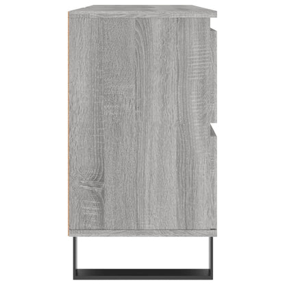 Meuble de salle de bain Sonoma gris 80x33x60 cm en bois