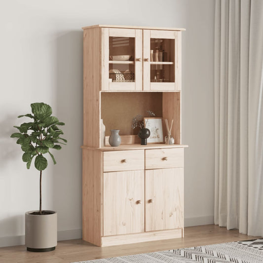 Highboard ALTA 77x35x165 cm Massivholz Kiefer