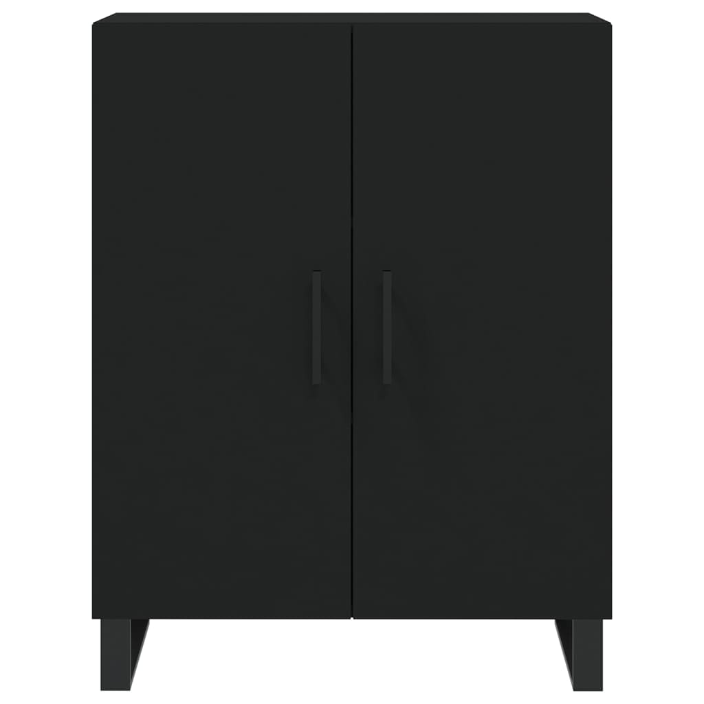 Highboard Schwarz 69,5x34x180 cm Holzwerkstoff