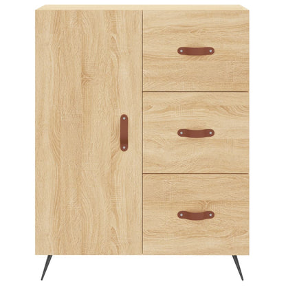 Buffet haut chêne Sonoma 69,5x34x180 cm matériau bois