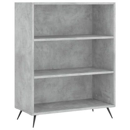 Buffet haut béton gris 69,5x32,5x180 cm matériau bois