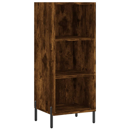 Buffet haut chêne fumé 34,5x32,5x180 cm matériau bois