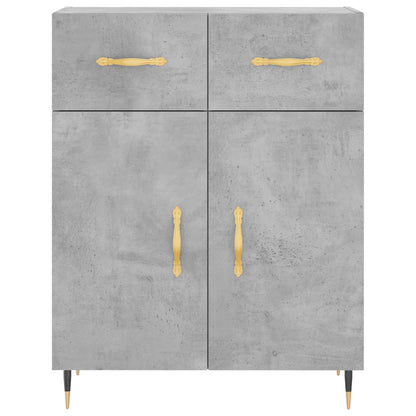 Buffet gris béton 69,5x34x90 cm en bois