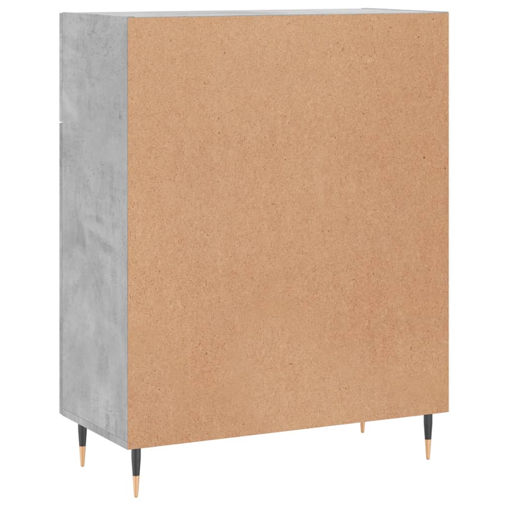 Buffet gris béton 69,5x34x90 cm en bois