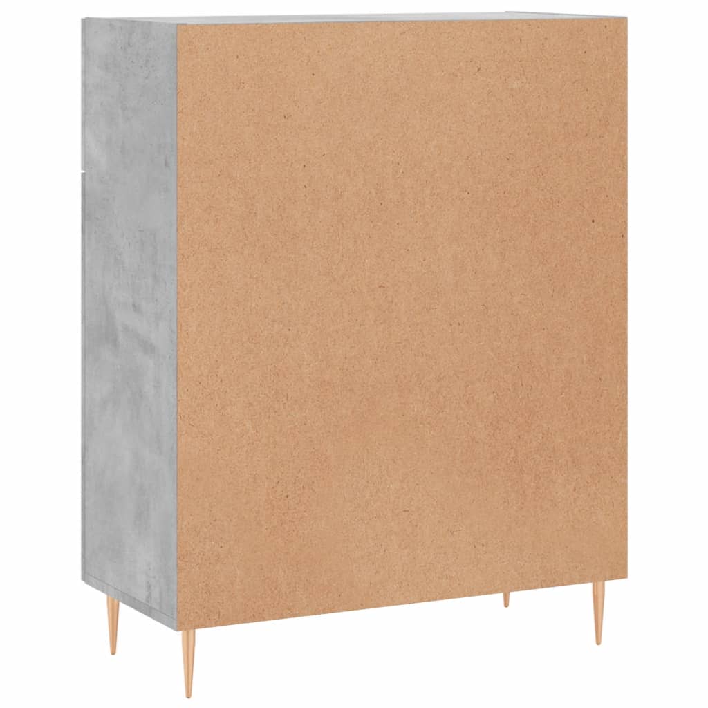 Buffet gris béton 69,5x34x90 cm en bois