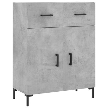 Buffet gris béton 69,5x34x90 cm en bois